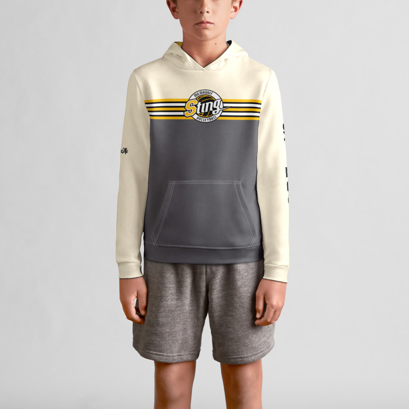 Sting Kids Retro Stripe Hoodie