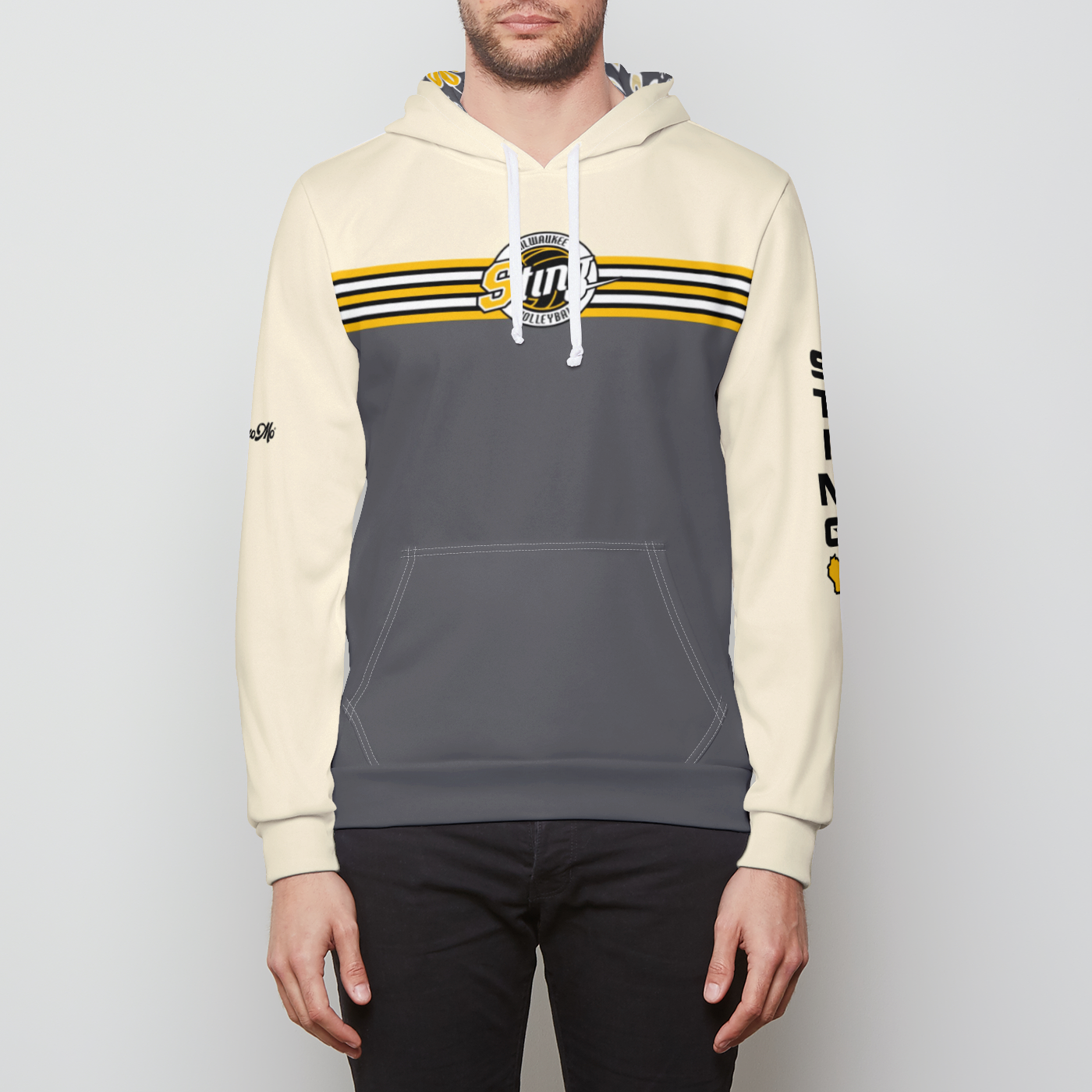 Sting Retro Stripe Unisex Hoodie