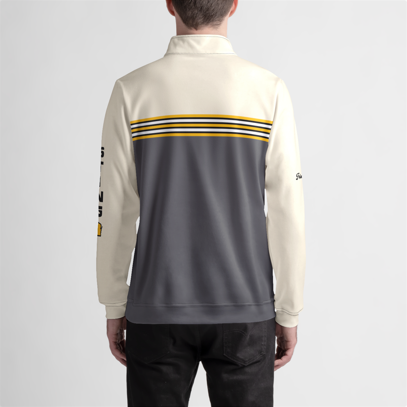 Sting Retro Stripe Quarter Zip