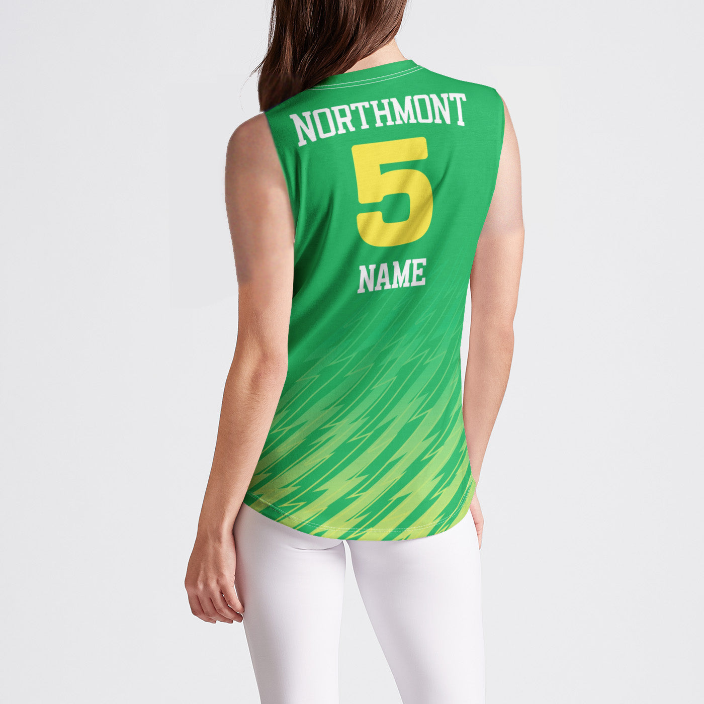 Northmont Green Sleeveless Jersey