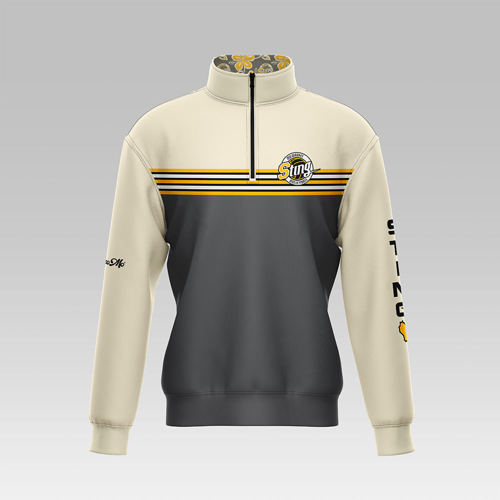 Sting Retro Stripe Quarter Zip