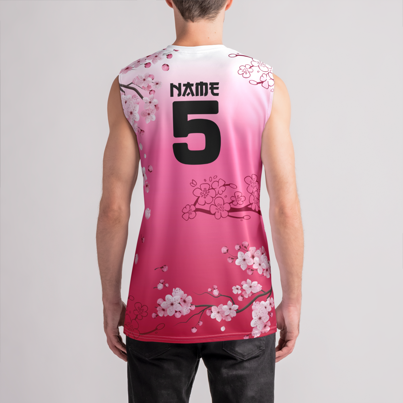 A2 14 Red Cherry Blossom Jersey