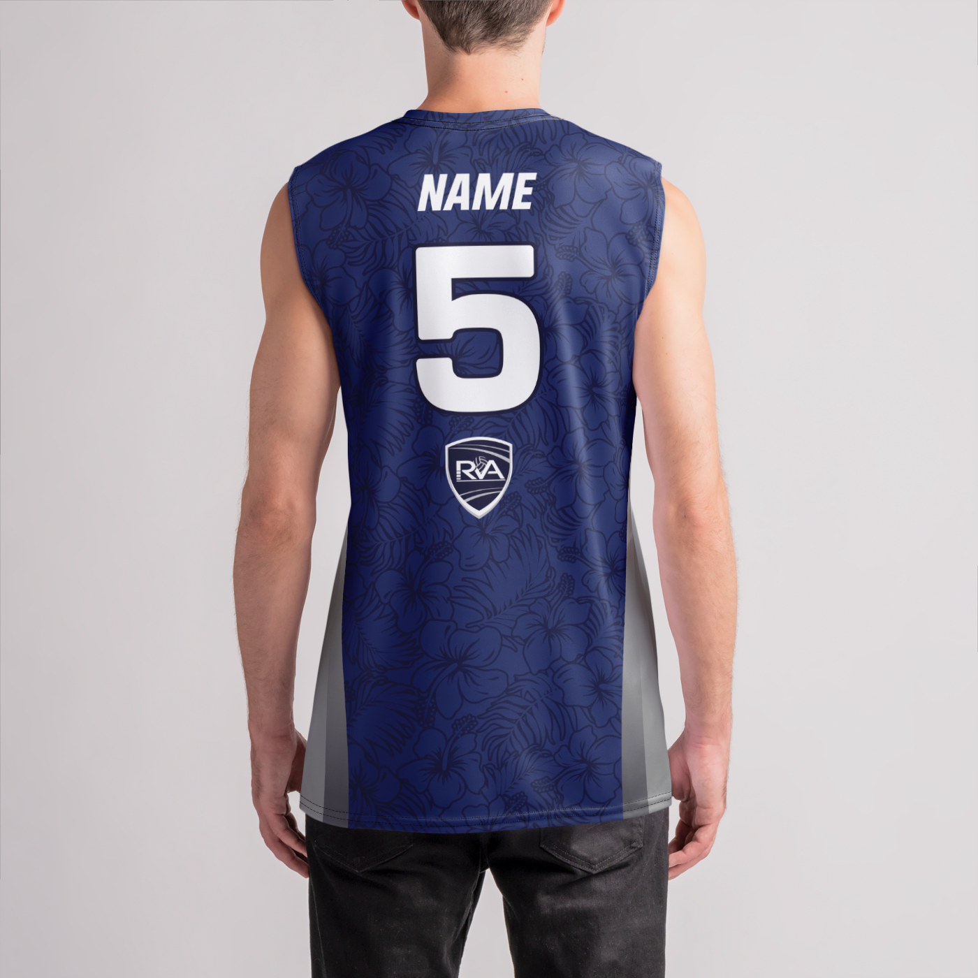 RVA Navy Aloha Jersey