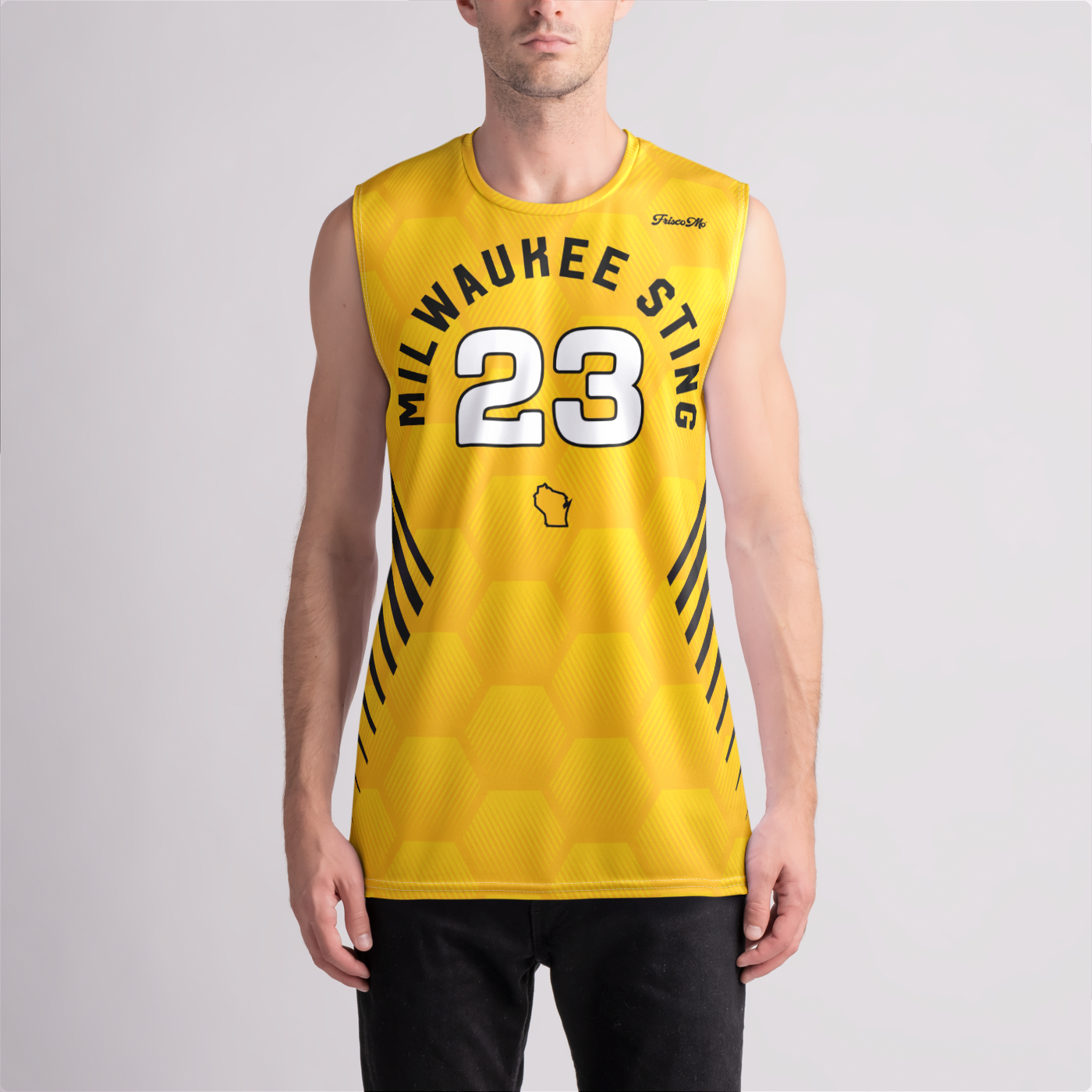 Sting Gold Hex Boys Sleeveless Jersey