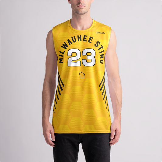 Sting Gold Hex Boys Sleeveless Jersey