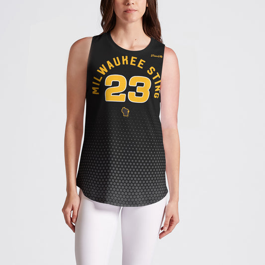 Sting Black Hex Sleeveless Jersey
