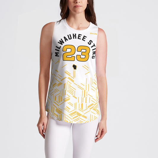 Sting White Hex Sleeveless Jersey