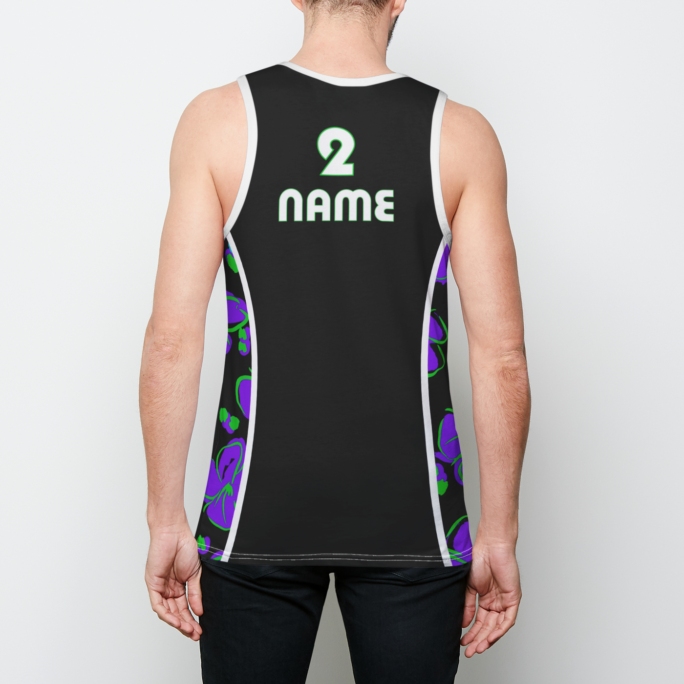 Purple Plumeria Custom Tank