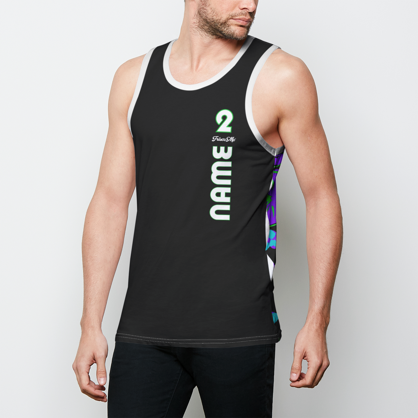 Purple Plumeria Custom Tank