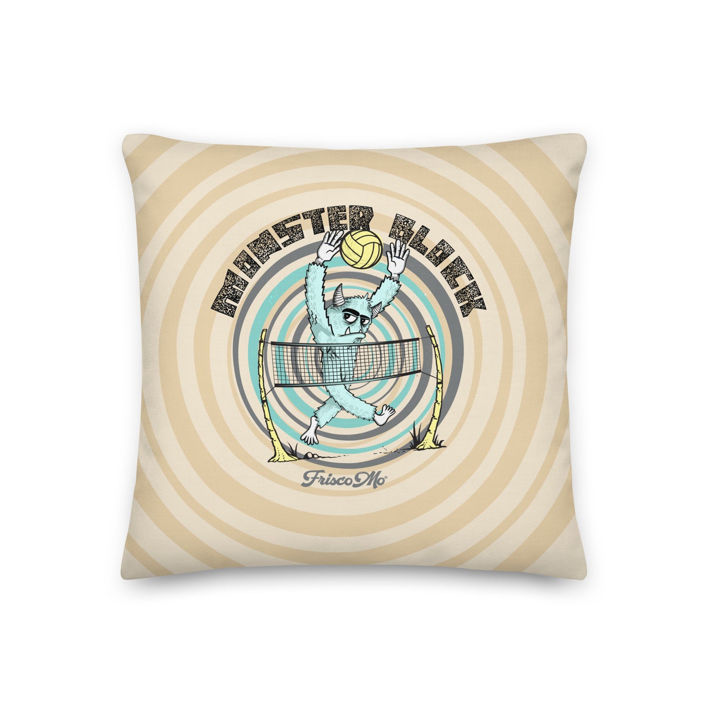 Monster Block Pillow