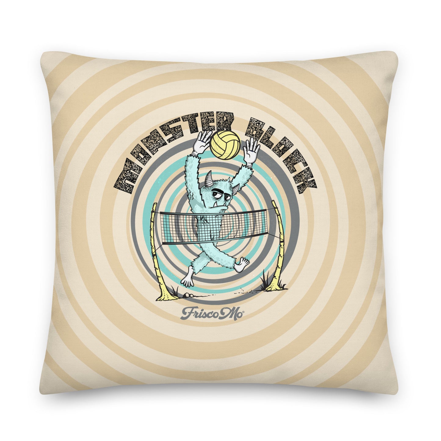 Monster Block Pillow