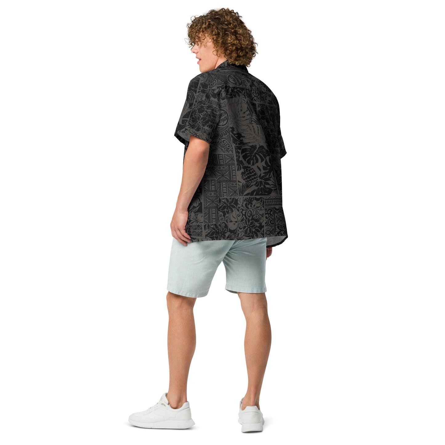 Warren Sixpack Monochrome Tapa Aloha Shirt