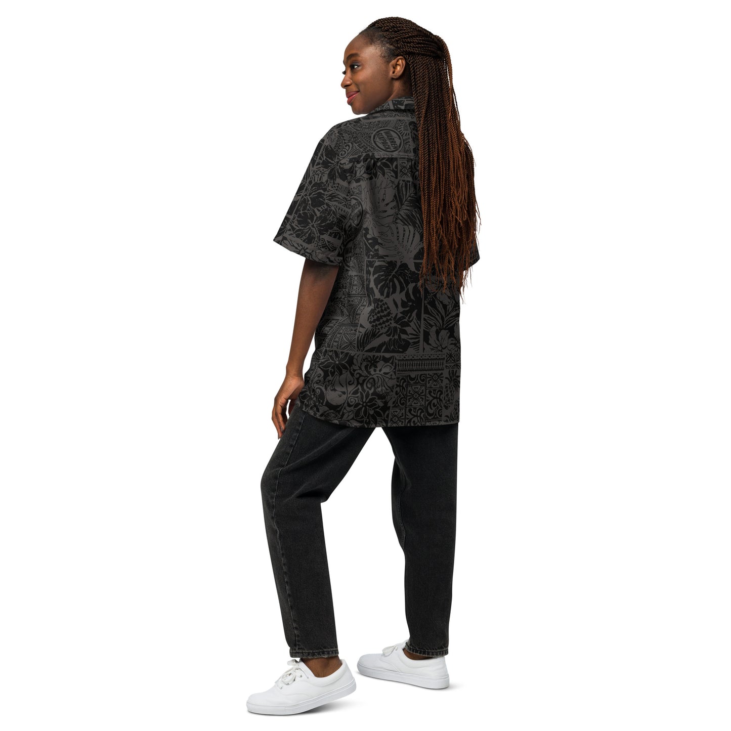 Warren Sixpack Monochrome Tapa Aloha Shirt