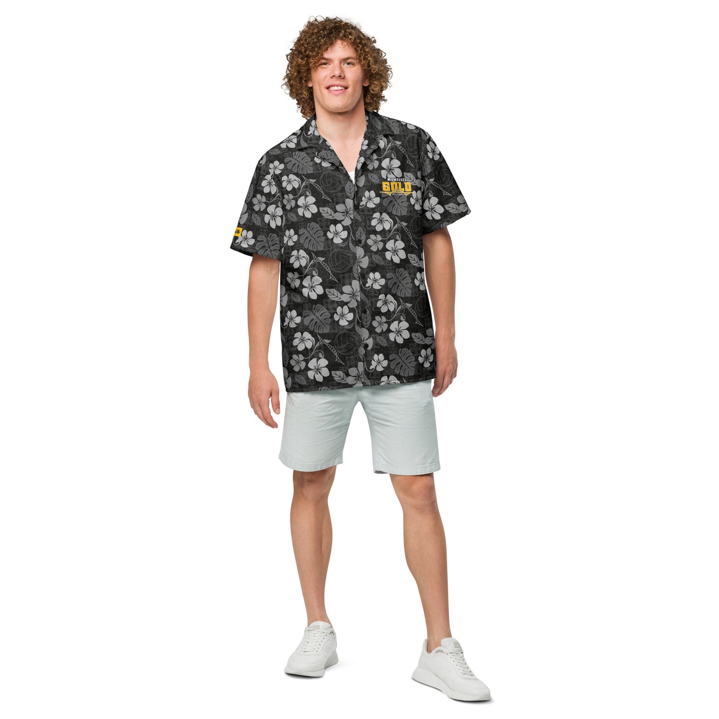 MKE Gold Aloha Shirt