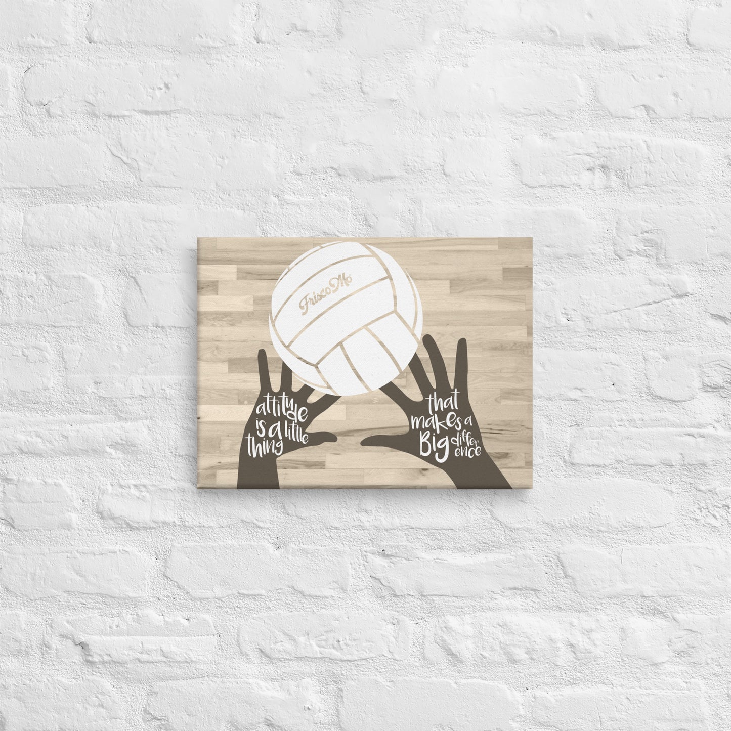 Attitude Volleyball Canvas