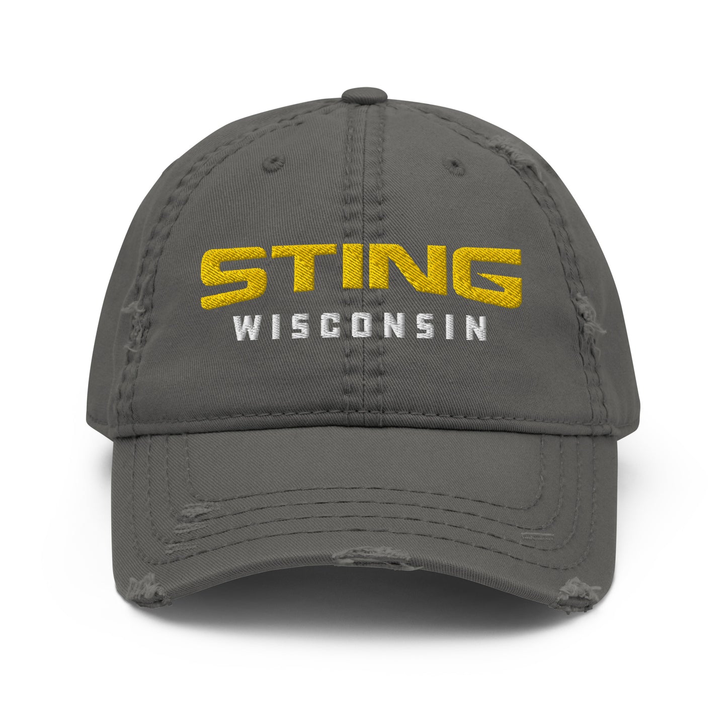 Sting WI Embroidered Distressed Cap