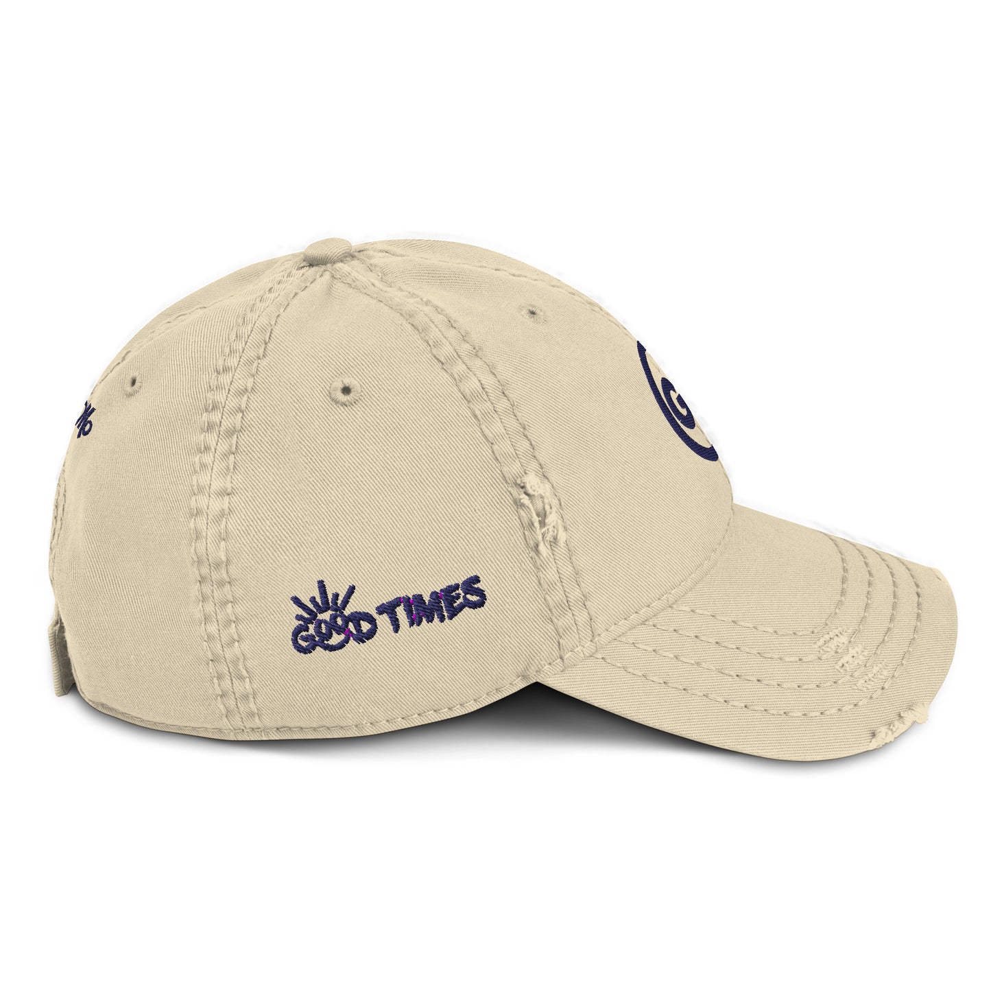 Good Times Icon Logo Distressed Cap