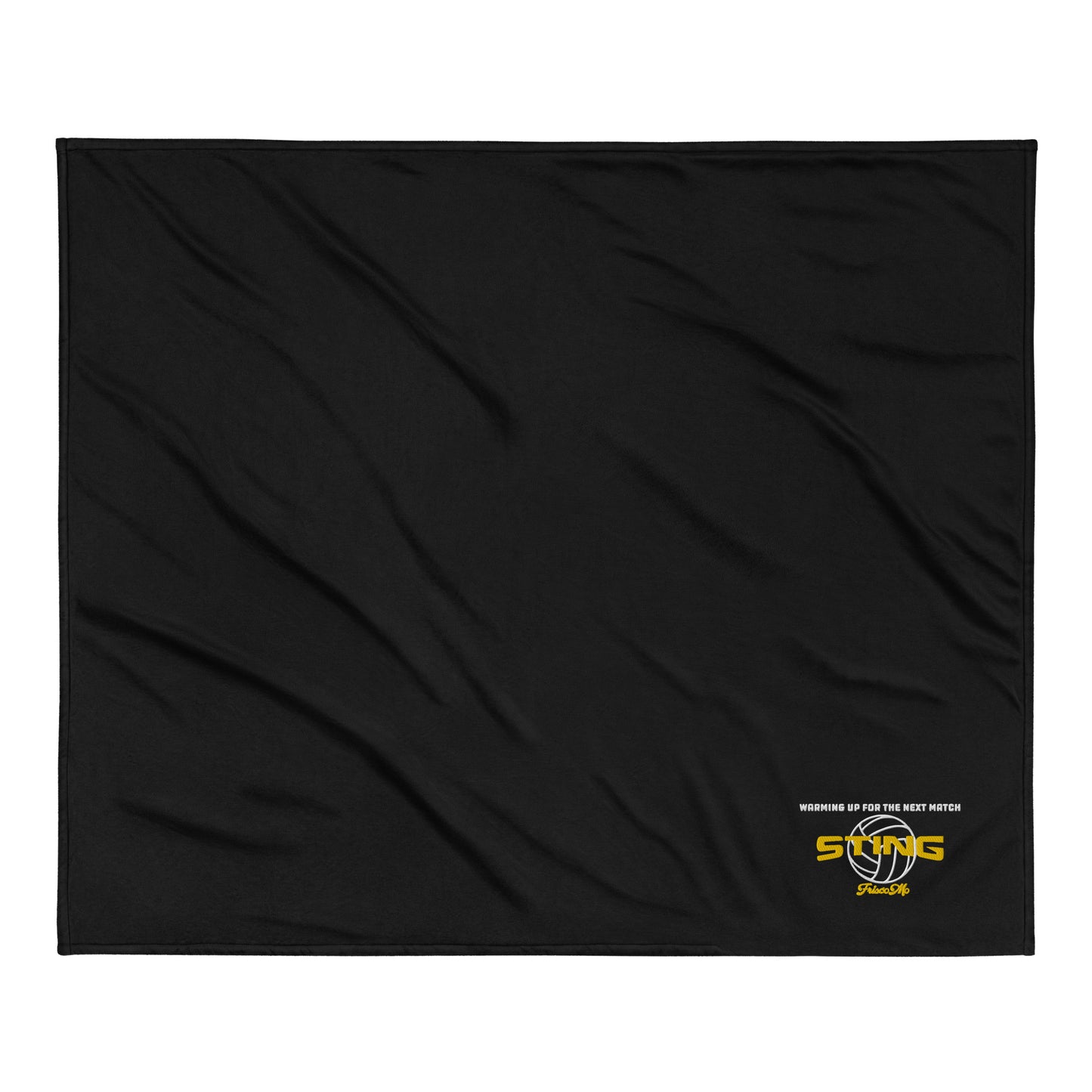 Sting Warming Up Embroidered Sherpa Blanket