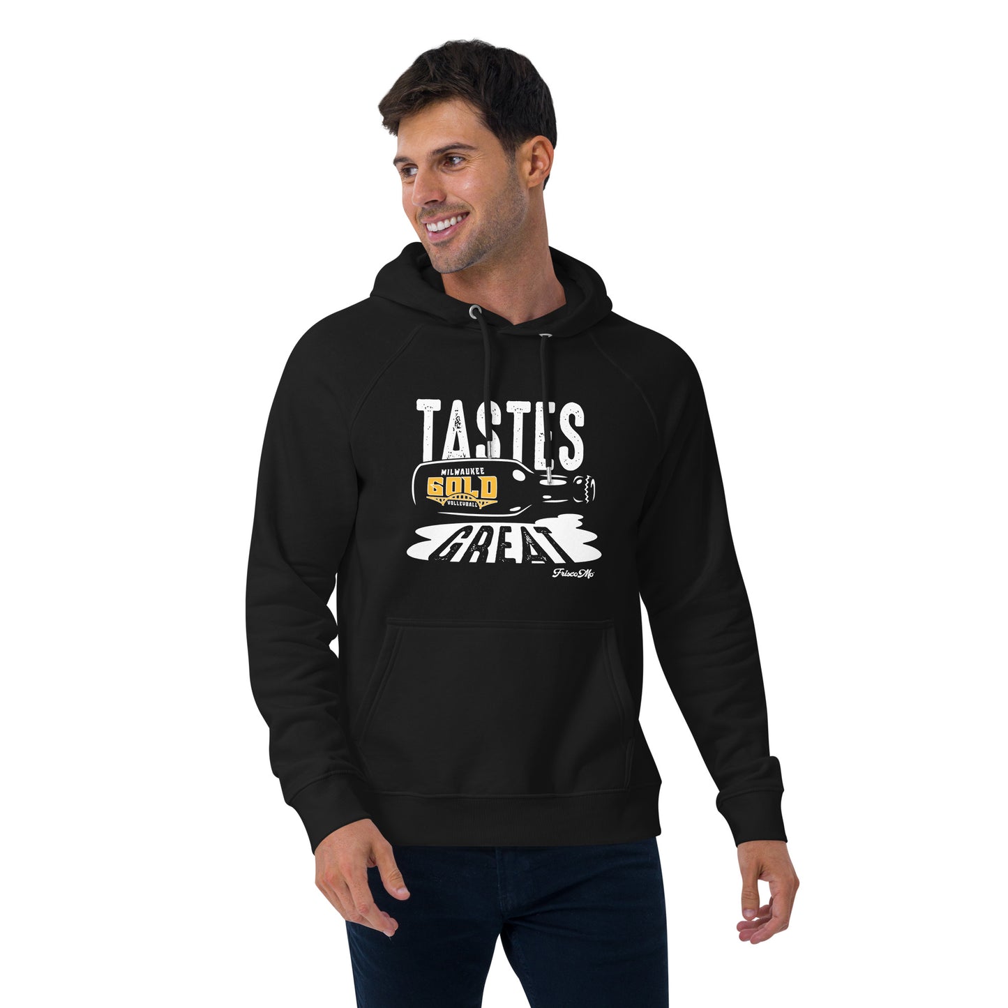 MKE Gold Tastes Great Raglan Hoodie