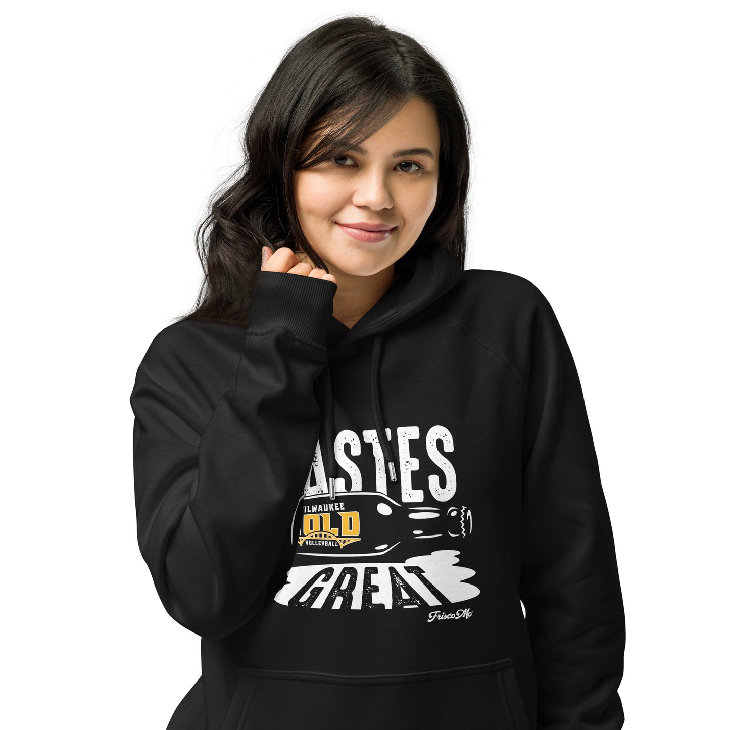 MKE Gold Tastes Great Raglan Hoodie