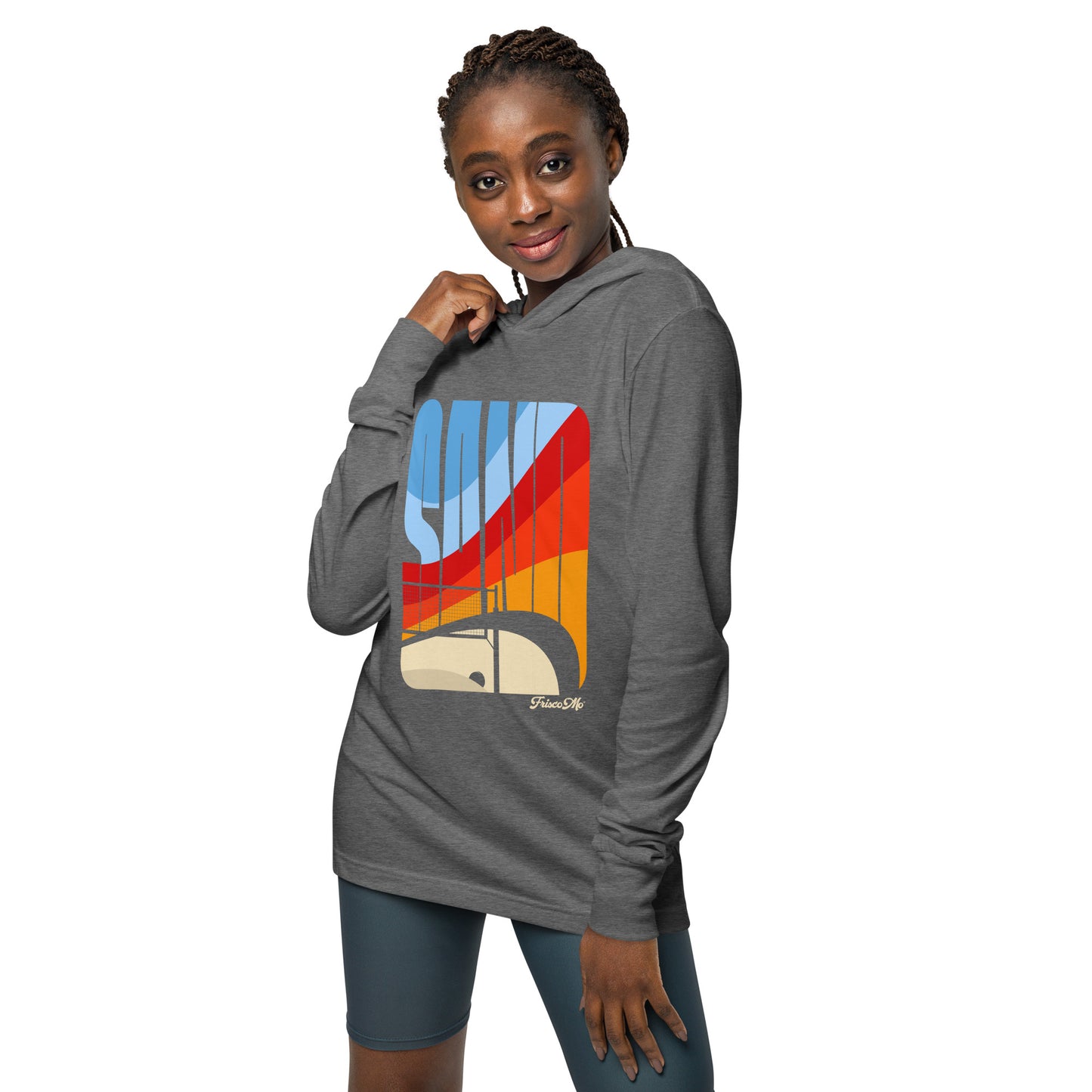 Sand Hooded Long-Sleeve Tee