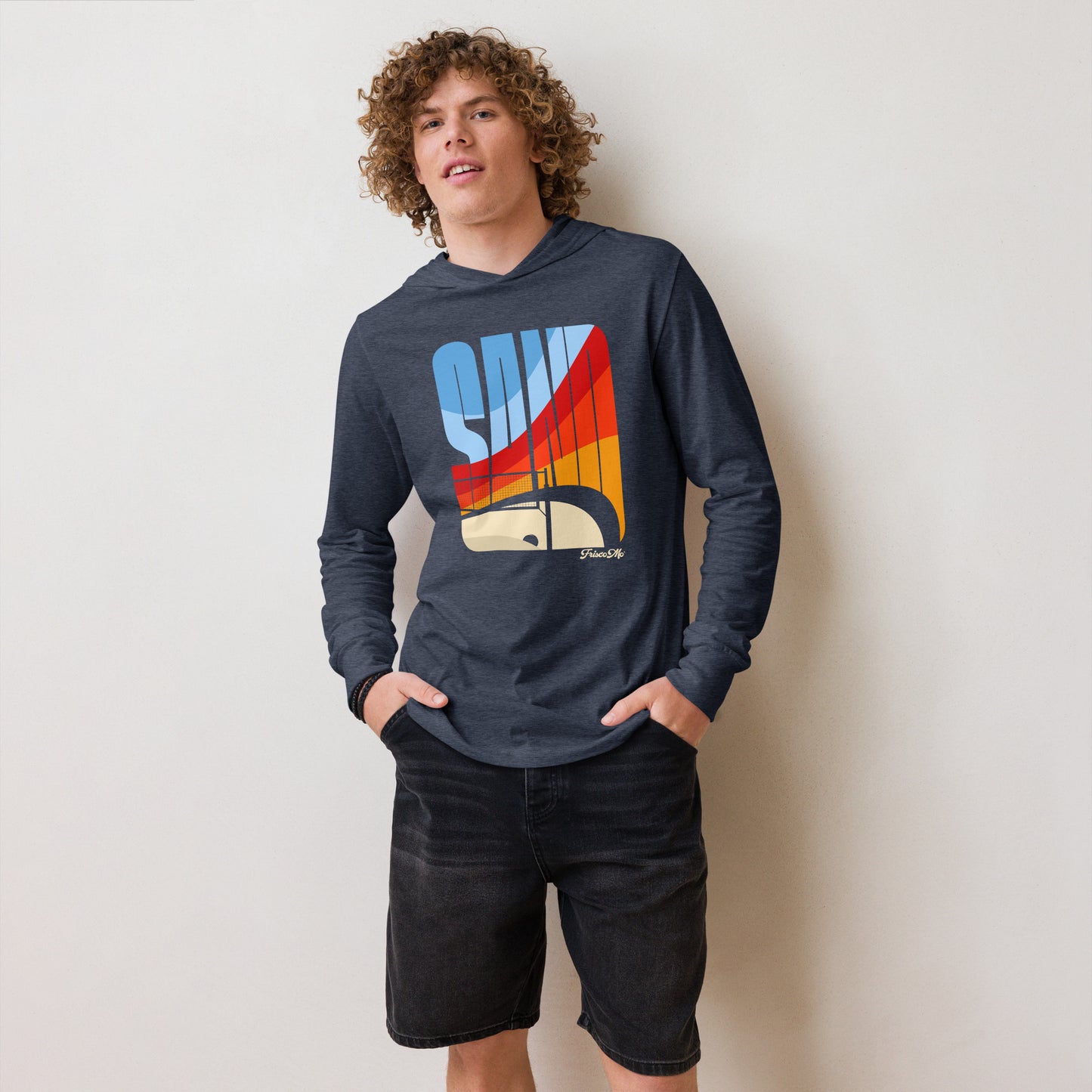 Sand Hooded Long-Sleeve Tee