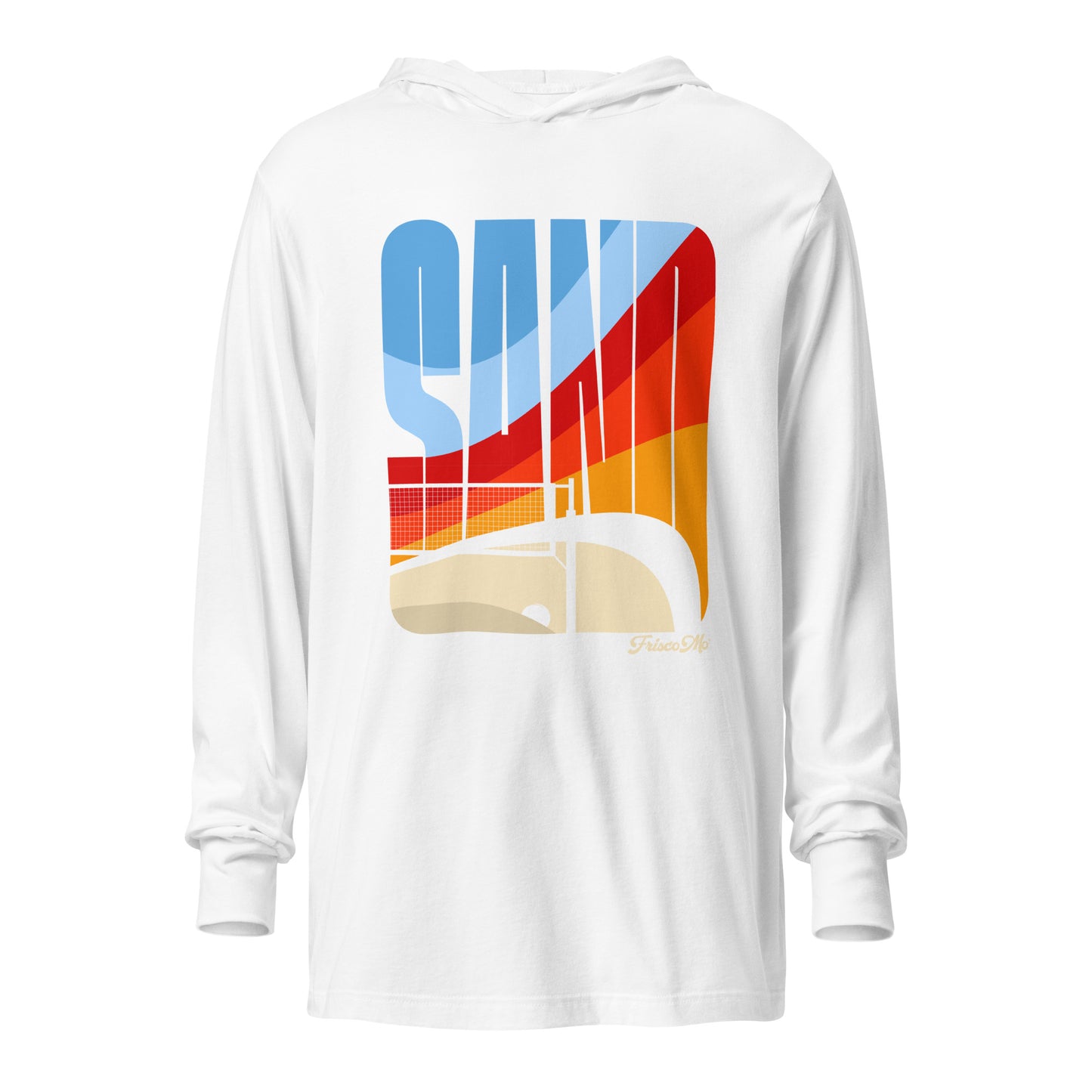 Sand Hooded Long-Sleeve Tee