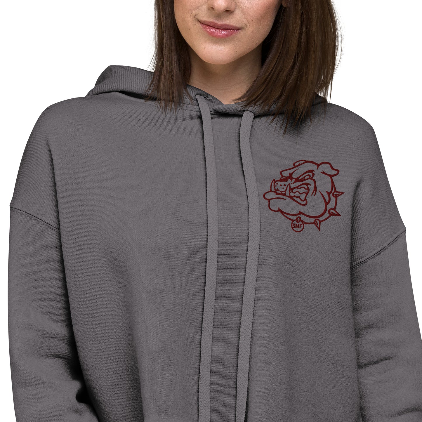 SMF Bulldog Volleyball Crop Hoodie