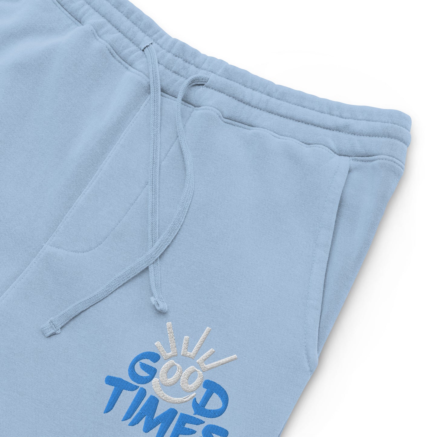 Good Times Unisex Embroidered Pigment-dyed Sweatpants