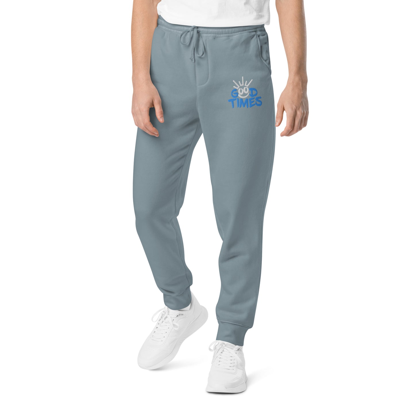 Good Times Unisex Embroidered Pigment-dyed Sweatpants