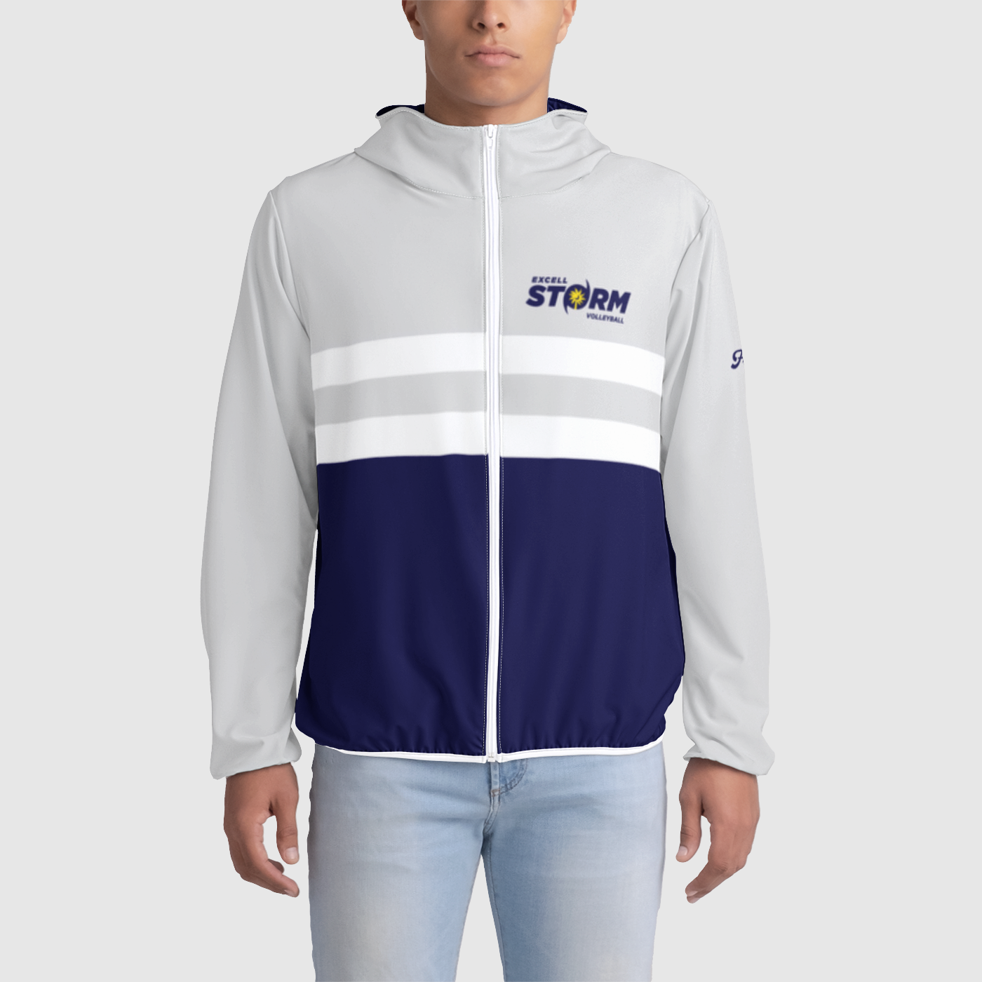 Excell Storm Striped Windbreaker