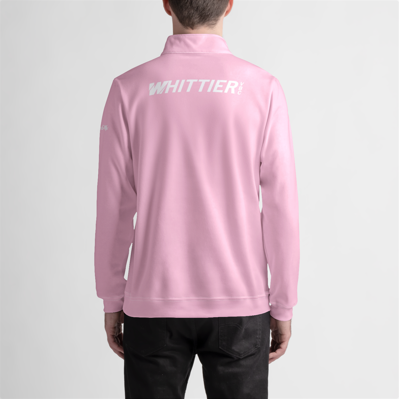 Whittier  Pink Hibiscus Quarter Zip