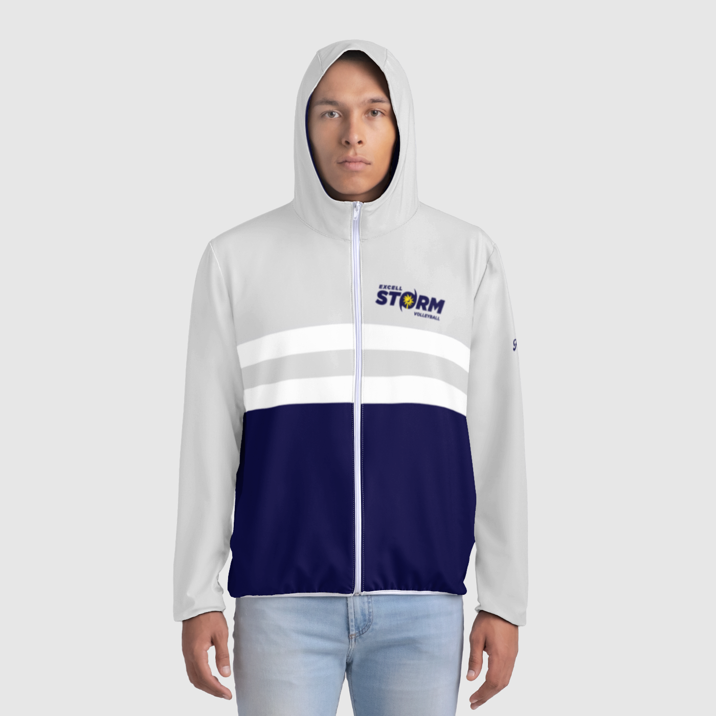 Excell Storm Striped Windbreaker