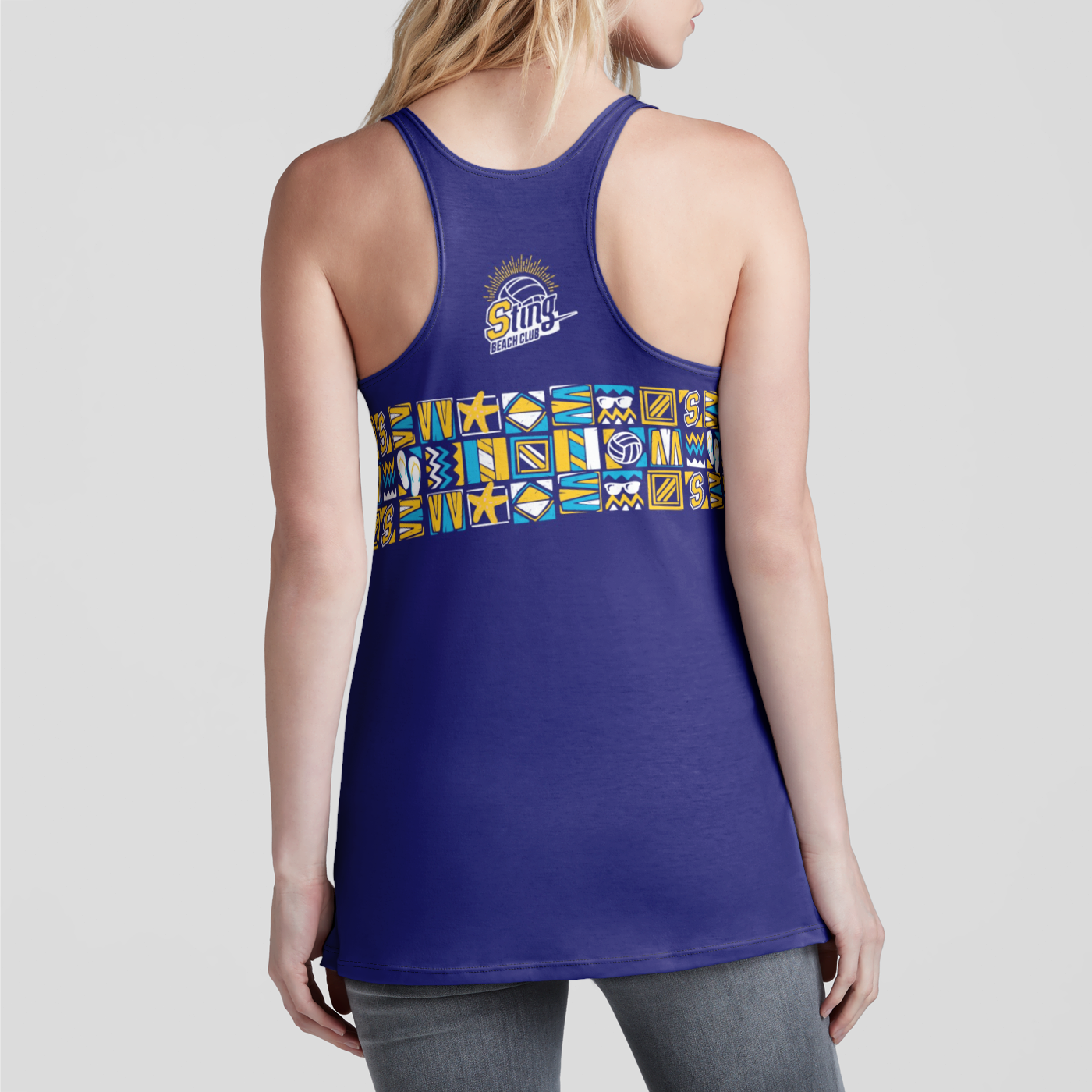 Sting Beach Club Patches Racer Back Tank