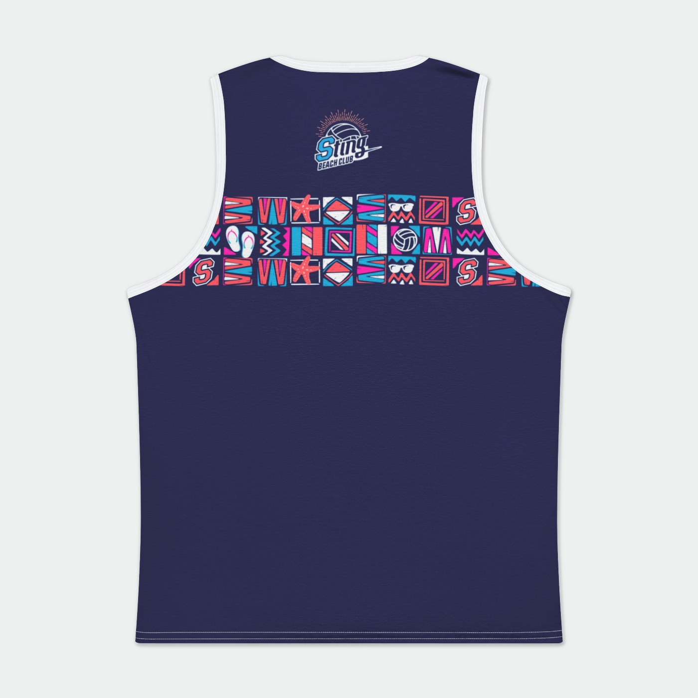 Sting Beach Club Navy Tank