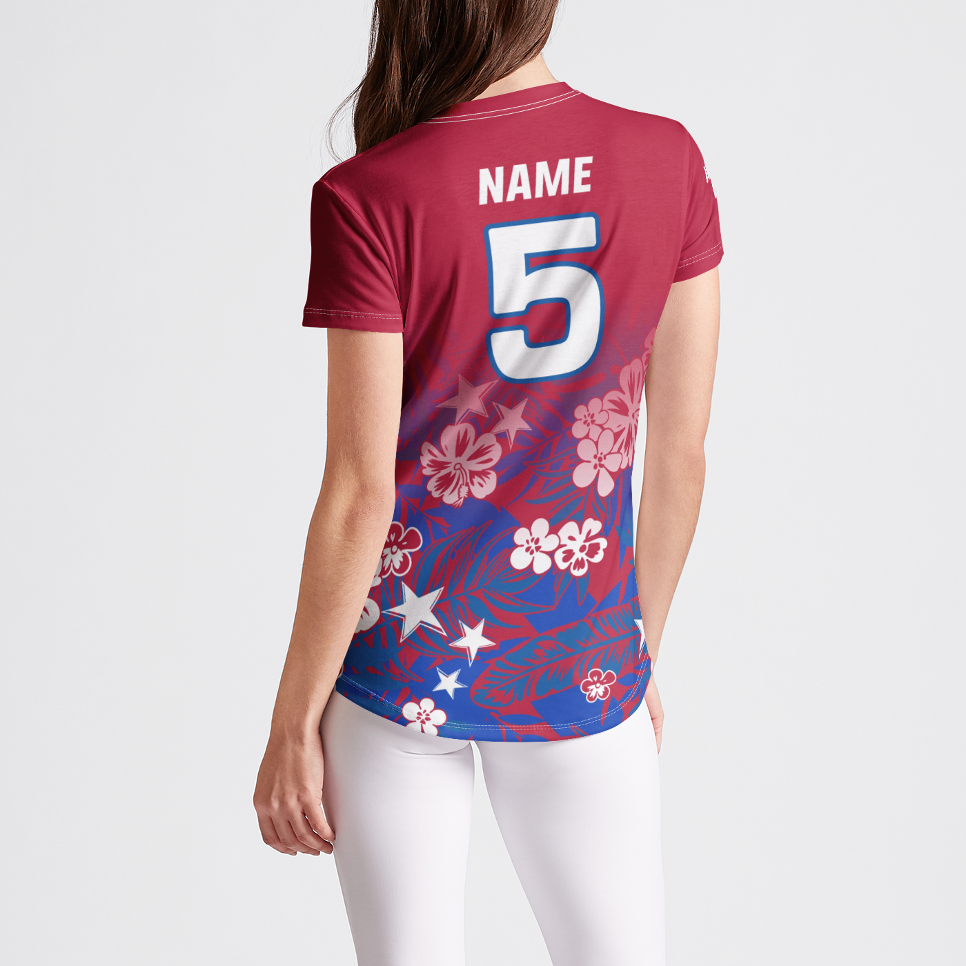 WI Elite Red White and Blue Hibiscus