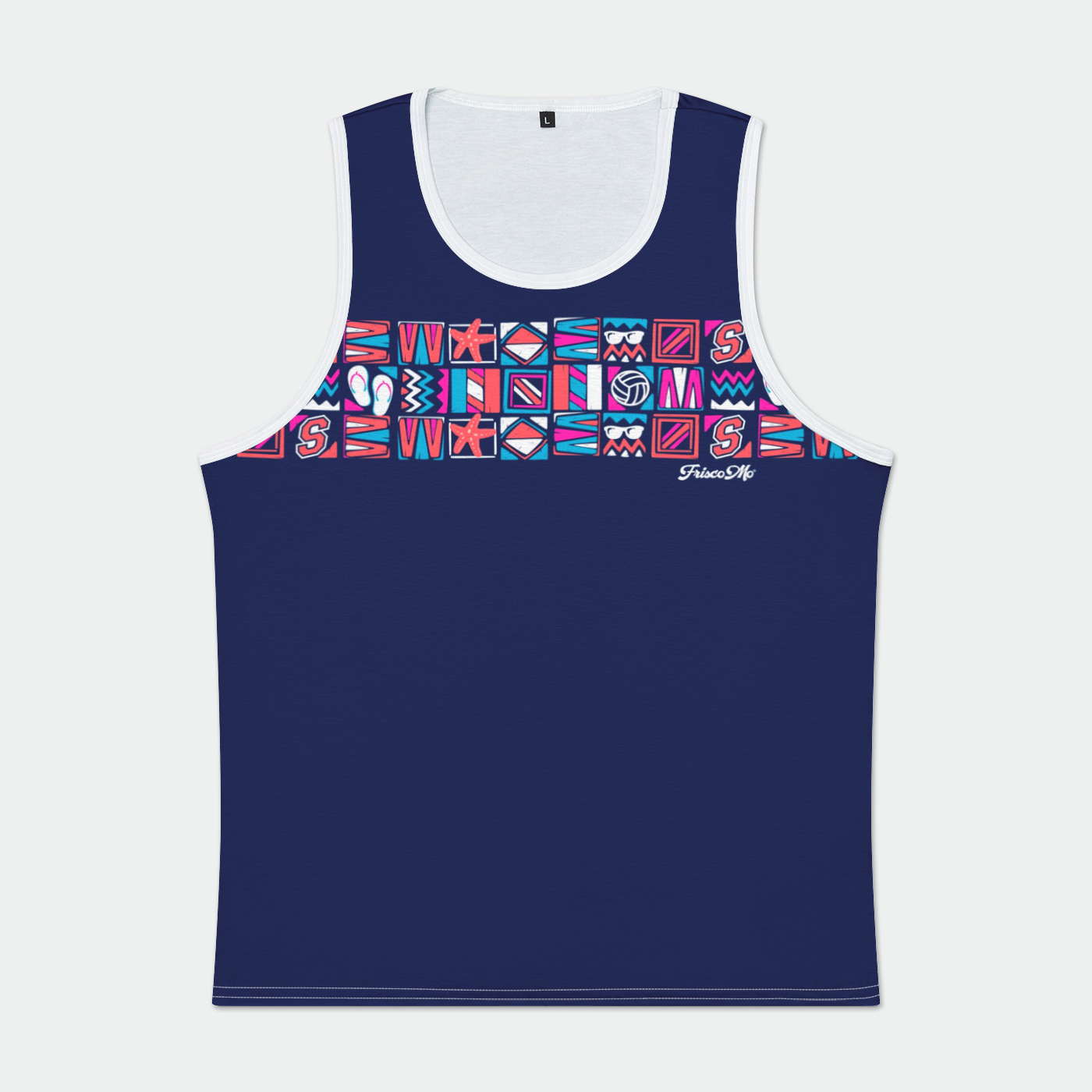 Sting Beach Club Navy Tank