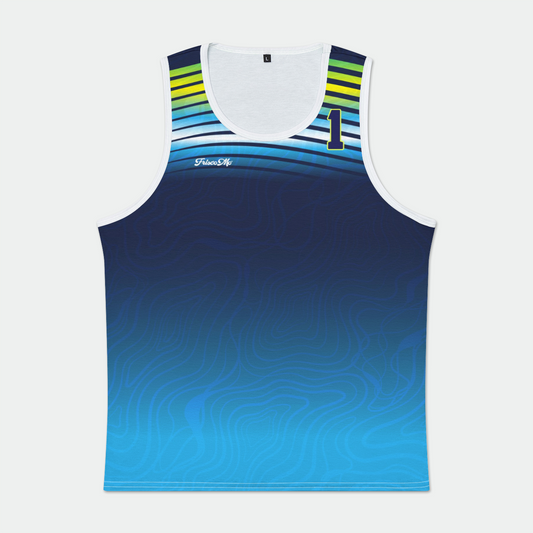 Topo Stripe Custom Tank