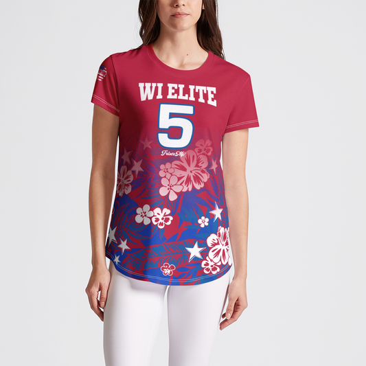 WI Elite Red White and Blue Hibiscus