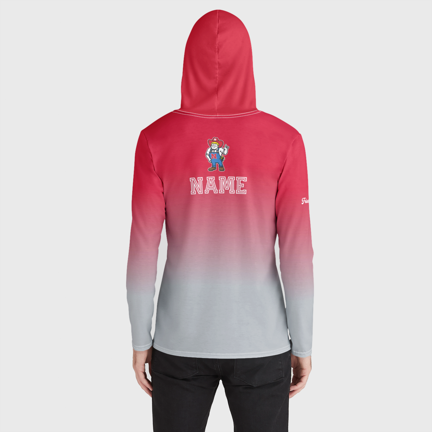 Nebraska MVB Lightweight Ombre Hoodie Warm Up