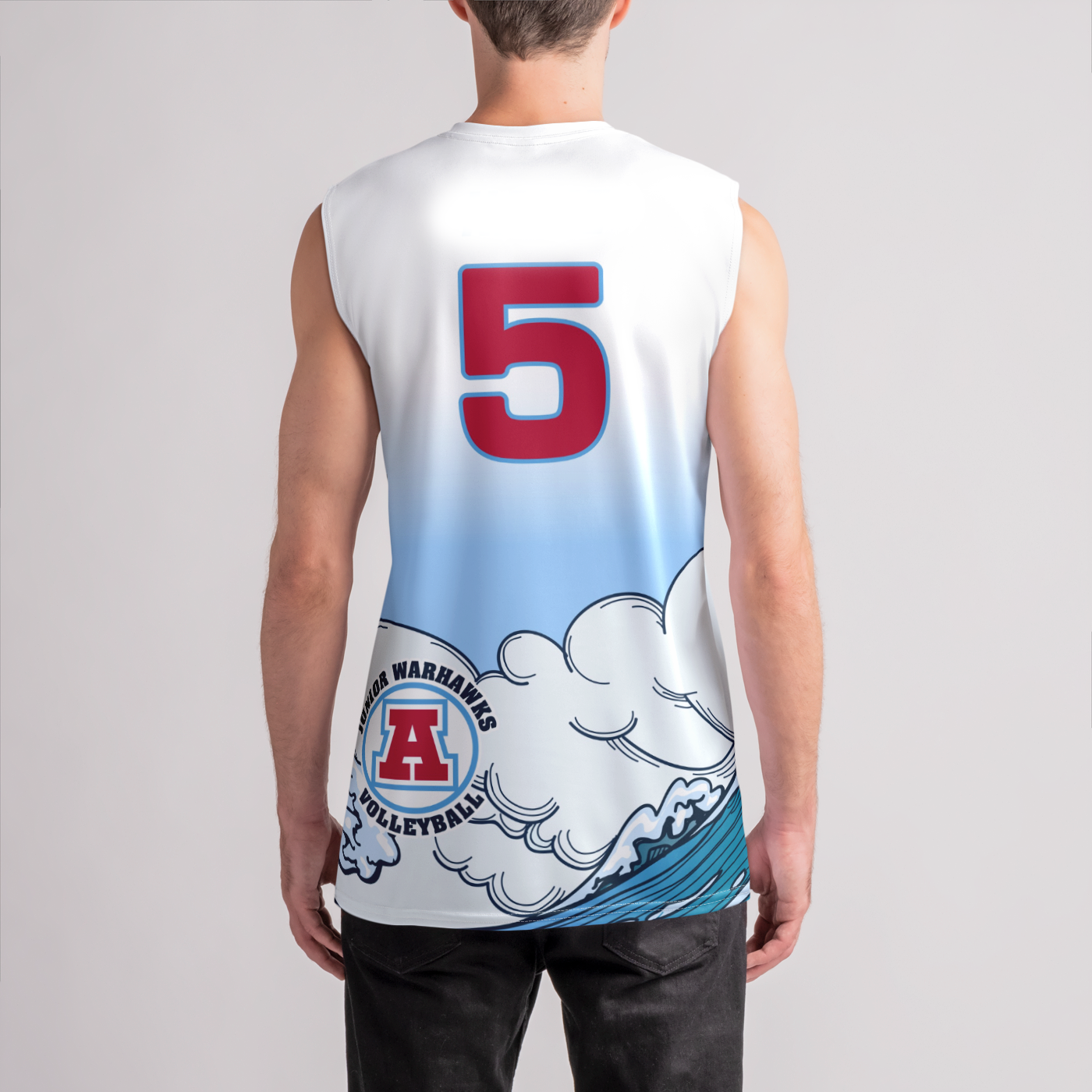 Warhawks Tsunami Sleeveless Boys Jersey