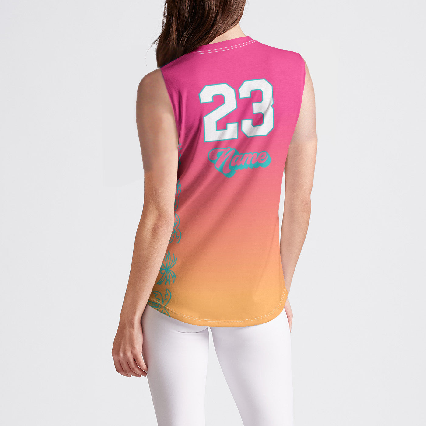 CAVB Pink Palms Sleeveless Jersey