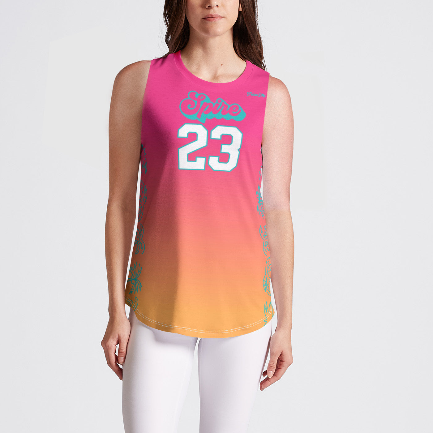 CAVB Pink Palms Sleeveless Jersey