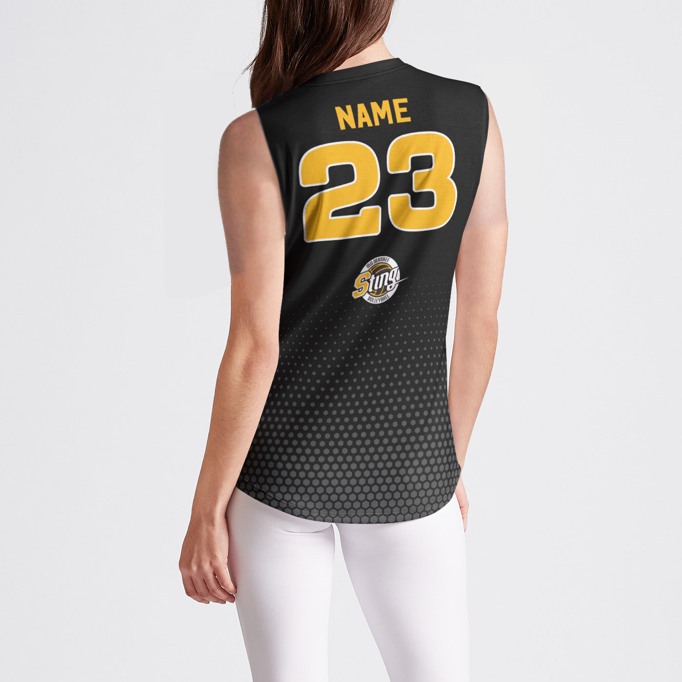 Sting Black Hex Sleeveless Jersey