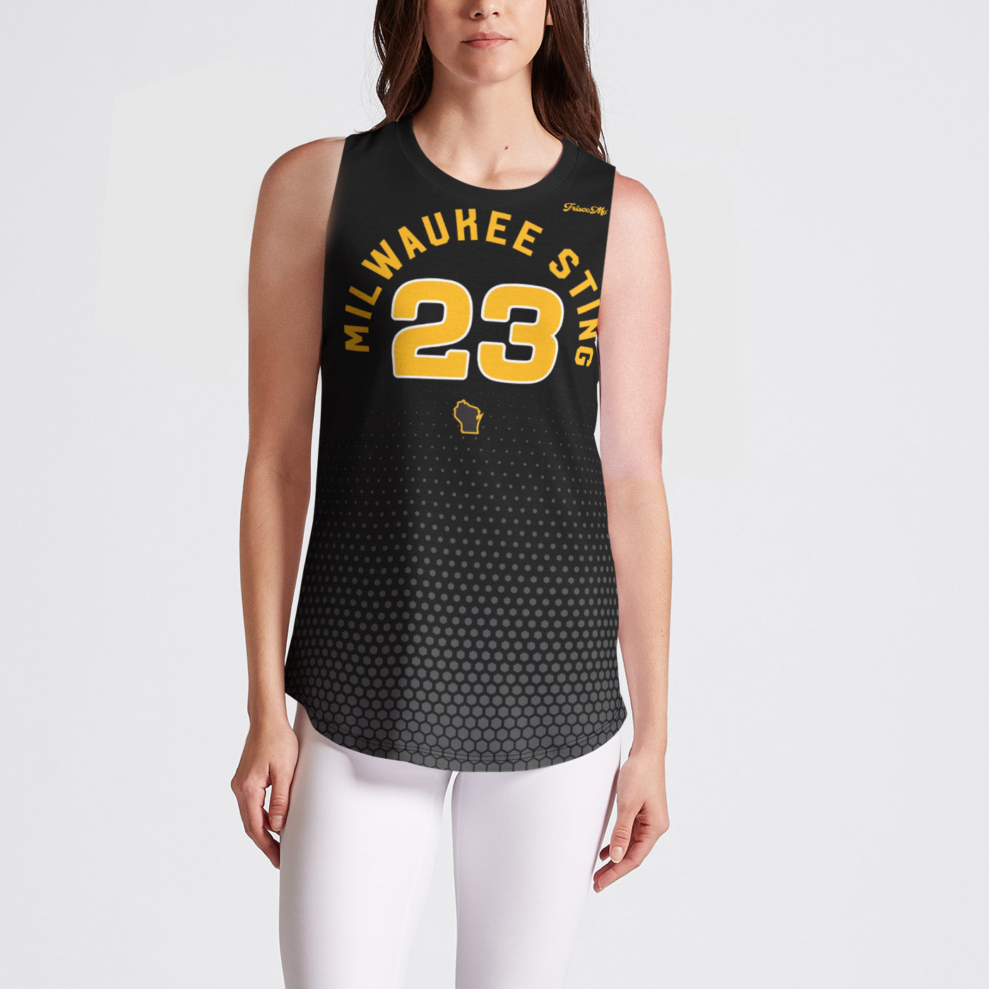 Sting Black Hex Sleeveless Jersey
