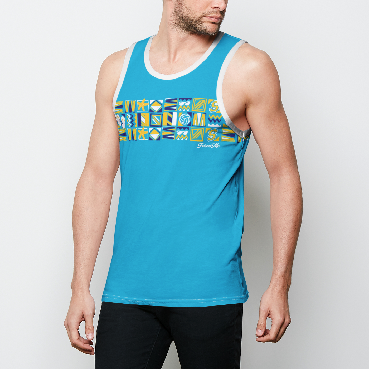 Sting Beach Club Navy Tank