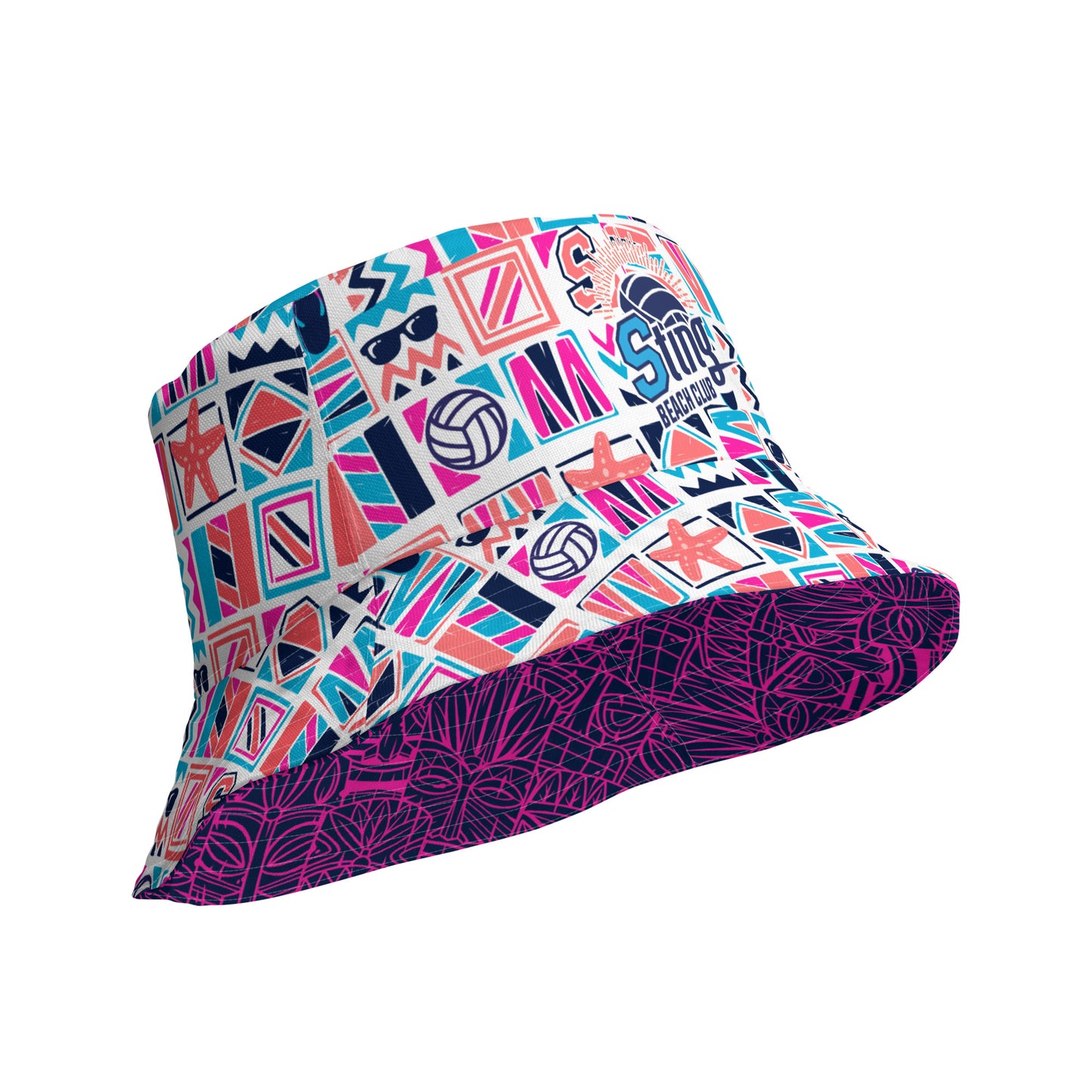 Sting Beach Club Reversible Bucket Hat