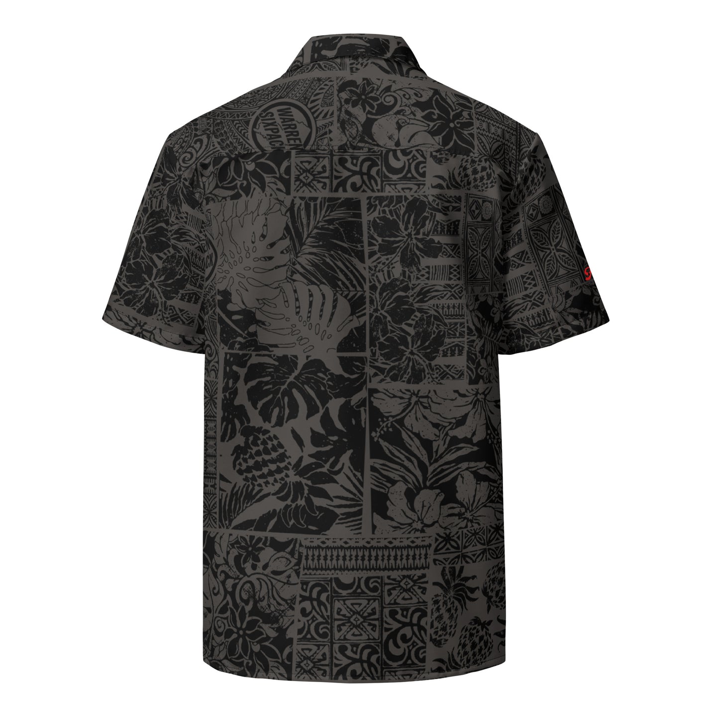 Warren Sixpack Monochrome Tapa Aloha Shirt