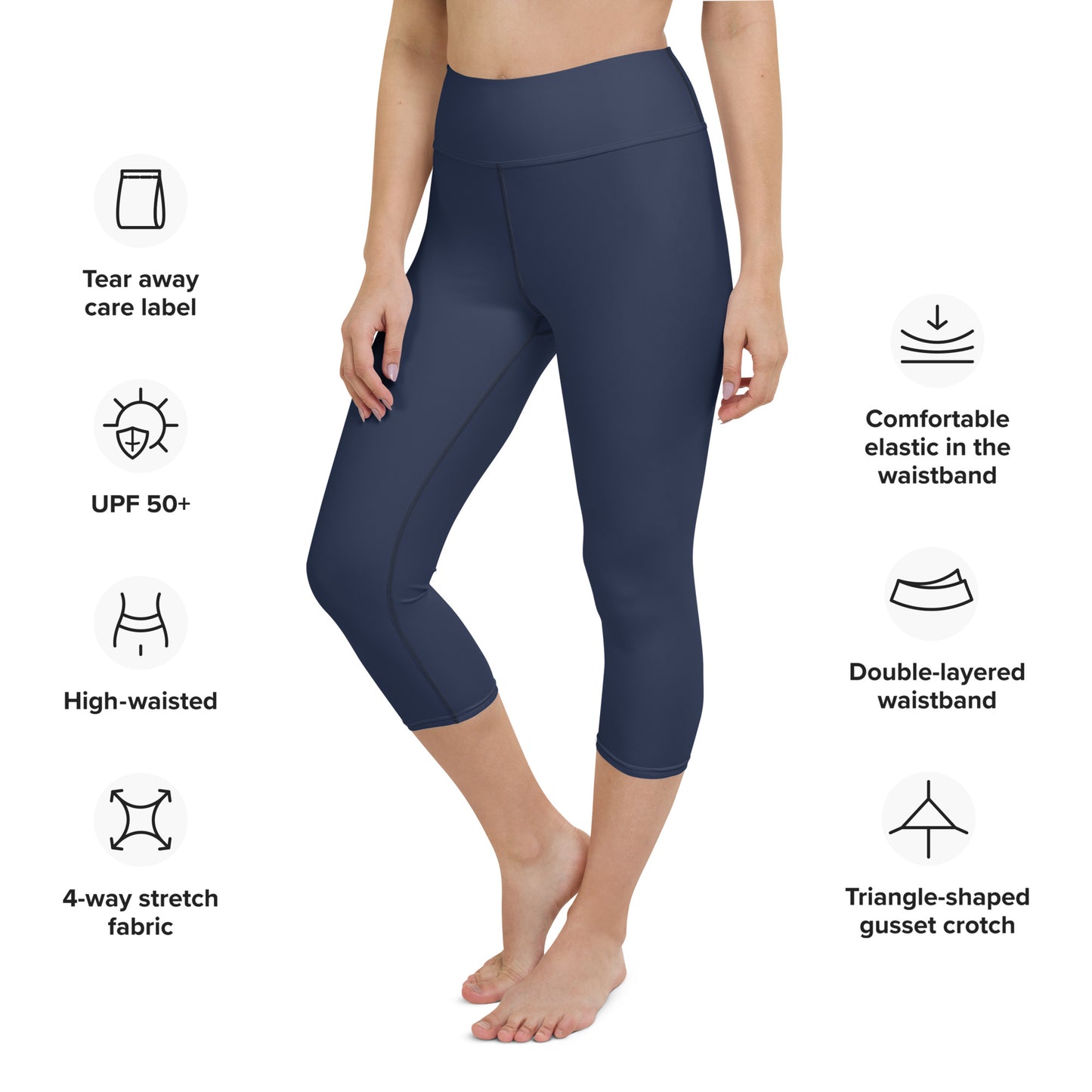 RCVA Navy Capri Leggings