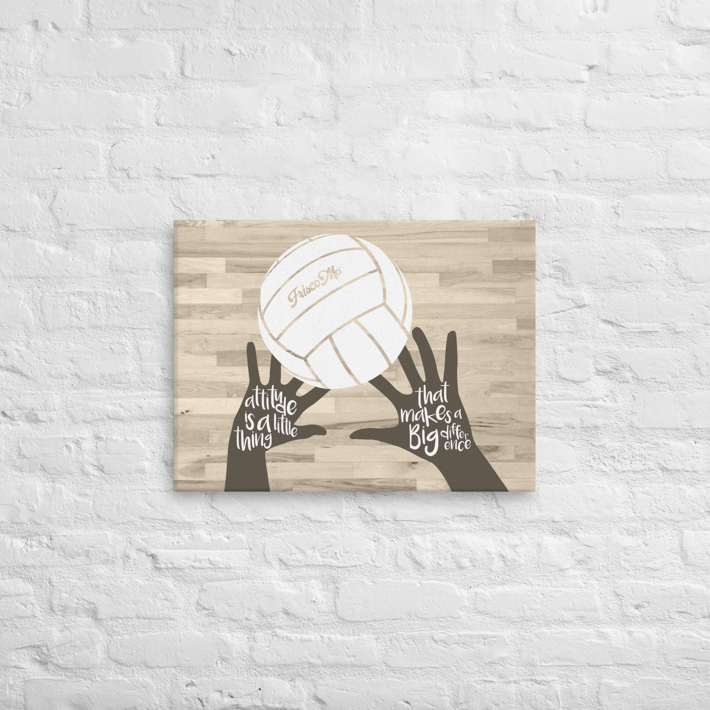 Attitude Volleyball Canvas